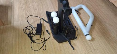Te koop: PS VR 1 Motion Controllers + Stand + Aim Controller, Games en Spelcomputers, Virtual Reality, Zo goed als nieuw, Sony PlayStation