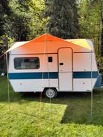 RETRO VINTAGE  CARAVAN MIN 750KG, MOOIE PROPERE STAAT, Caravans en Kamperen, Caravans, Luifel, Particulier, Knaus, Tot 4 meter
