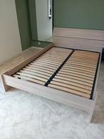 Bedframe beige 140 x 200 ZONDER LATTENBODEM, Huis en Inrichting, Slaapkamer | Bedden, Ophalen, Gebruikt, Beige, Tweepersoons