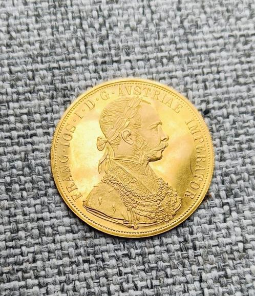 Gouden munt: 4 Ducats - Francis Joseph I 1915, Postzegels en Munten, Munten | Europa | Niet-Euromunten, Losse munt, Oostenrijk