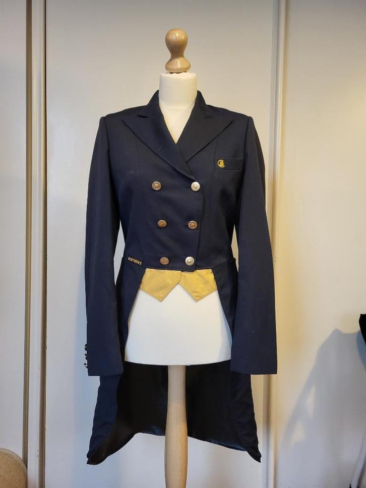 Elegante donkerblauwe slipjas van Kentucky, Dieren en Toebehoren, Paardrijkleding, Zo goed als nieuw, Dames, Bovenkleding, Dressuur