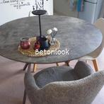 Ronde tafel, Huis en Inrichting, Stoelen, Ophalen, Zo goed als nieuw, Grijs, Modern
