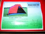 Beach shelter, schuiltent/strandtent/windscherm/schaduwtent, Ophalen of Verzenden, Nieuw, Tot en met 2