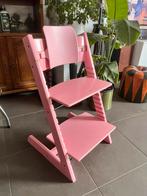 Roze Stokke Tripp Trapp + rugleuning, Ophalen, Gebruikt