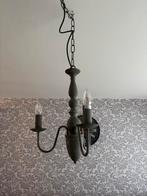 Grijze kroonluchter, Huis en Inrichting, Lampen | Kroonluchters, Ophalen, Gebruikt, Metaal