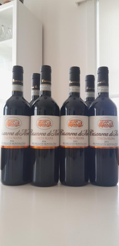 Brunello Casanova di Neri Tenuta Nuova 2015 & 2016, Collections, Vins, Neuf, Vin rouge, Italie, Pleine, Enlèvement