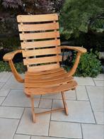 6 houten fauteuils en tafel ‘vintage design, 1960-1970, Ophalen