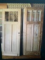 Vintage grenen paneeldeuren, Doe-het-zelf en Bouw, Ophalen, Gebruikt, Glas, Binnendeur