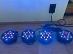 NIEUW 4 stuks rgb led par set, Ophalen, Nieuw, Licht, Kleur