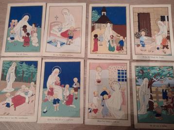 LOT: 8 vintage RELIGIEUZE POSTKAARTEN (Maagd der Armen) beschikbaar voor biedingen