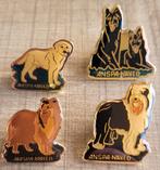 4 pins: honden, Collections, Broches, Pins & Badges, Comme neuf, Enlèvement ou Envoi, Insigne ou Pin's, Animal et Nature