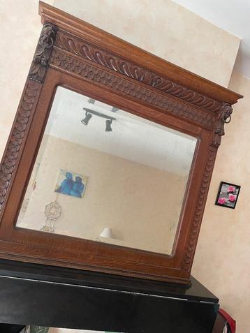 Spiegel massief eik vintage -superprijs. moet weg!  beschikbaar voor biedingen