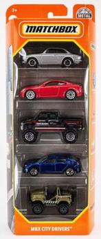 Matchbox 5 Pack MBX City Drivers Alfa Romeo Infiniti Chevrol, Hobby en Vrije tijd, Verzenden, Nieuw, Auto