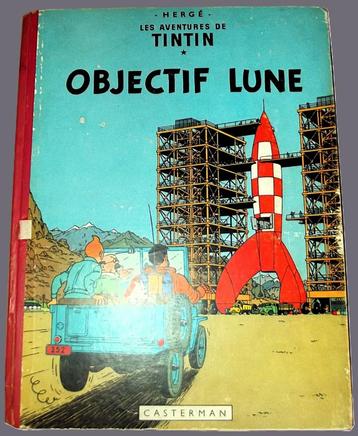 tintin Objectif Lune, Une BD, Enlèvement ou Envoi, Utilisé, Hergé.