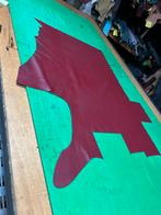 Rest bordeaux kleur Italiaanse leer 1.3mm  soepel&glad A496, Ophalen of Verzenden, Zo goed als nieuw