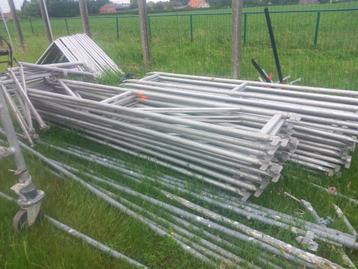 alu blitz steiger te koop, Enlèvement, Utilisé, Échafaudage de façade, 5 mètres de hauteur ou plus