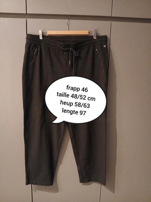 Broek frapp 46, Kleding | Dames, Broeken en Pantalons, Zo goed als nieuw, Maat 46/48 (XL) of groter, Groen, Lang, Ophalen of Verzenden