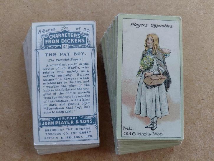 Characters form Dickens complete set 50 chromos 1923, Verzamelen, Foto's en Prenten, Prent, Overige onderwerpen, Voor 1940, Ophalen of Verzenden