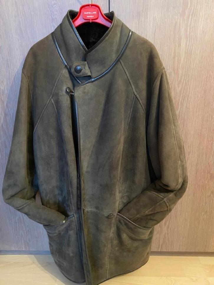 Heren winterjas in daim, bruin/groen, nieuw, Kleding | Heren, Jassen | Winter, Nieuw, Maat 52/54 (L), Bruin, Ophalen