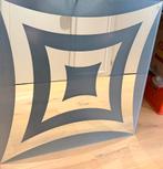 Spiegel design 1 meter x 1 meter, Ophalen, 100 tot 150 cm, Vierkant, Zo goed als nieuw