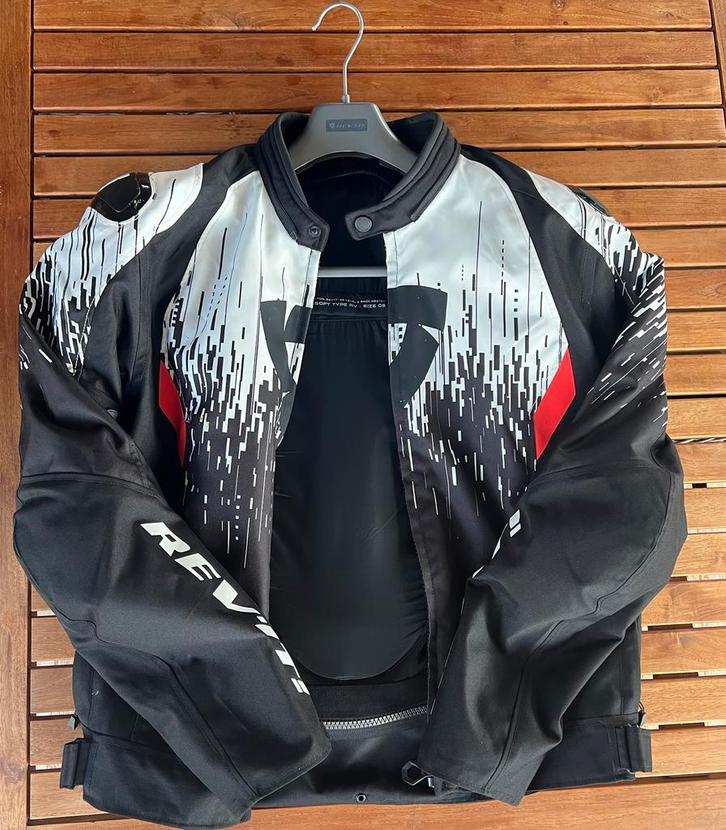 Veste - L -  REV’IT Quantum 2 H2O Jacket, Motoren, Kleding | Motorkleding, Jas | textiel, Heren, Tweedehands, Ophalen