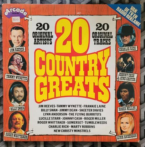 LP 20 Country Greats uit 1975, Cd's en Dvd's, Vinyl | Country en Western, Gebruikt, Ophalen of Verzenden