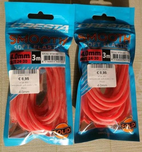 Smooth soft elastic 4mm x 3m 2stuks,zie beschrijving, Watersport en Boten, Hengelsport | Algemeen, Ophalen