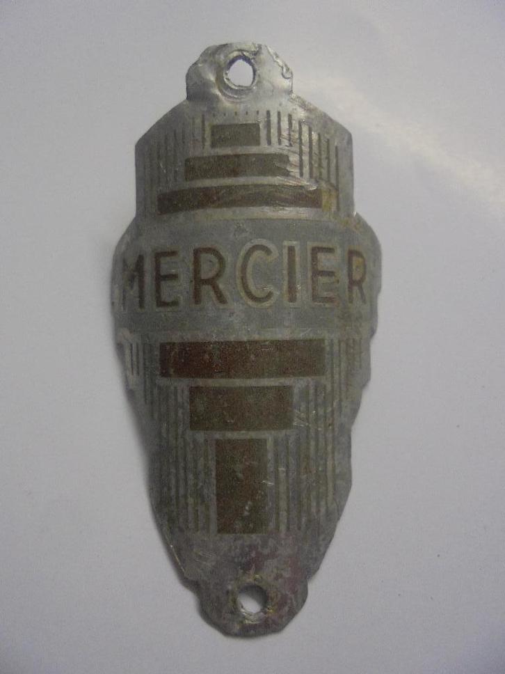 oude fietsplaat mercier balhoofdplaatje kopmerk, Antiek en Kunst, Curiosa en Brocante, Ophalen of Verzenden