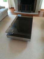 Salontafel met fume glas, Huis en Inrichting, Tafels | Salontafels, Ophalen, Zo goed als nieuw, Glas