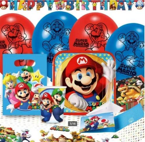 Super Mario Bros Feestartikelen / Versiering Verjaardag, Kinderen en Baby's, Kinderkleding | Overige, Nieuw, Jongen, Ophalen of Verzenden