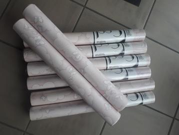 Lot de 6 rouleaux de papier peint + 2 rouleaux entamés