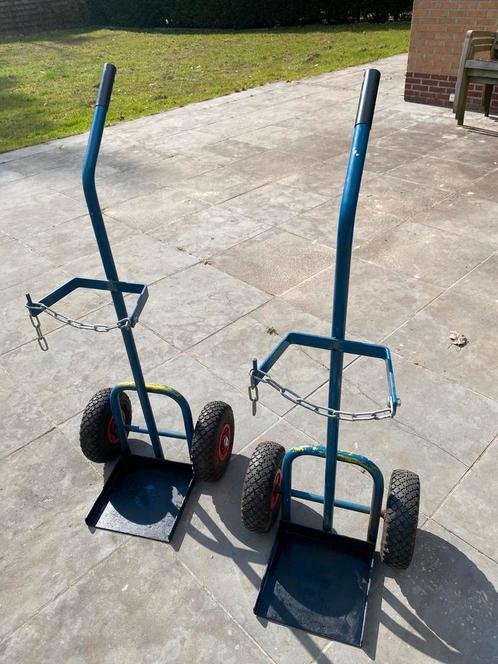 Flessenkar voor gasflessen, Doe-het-zelf en Bouw, Transportwagens, Zo goed als nieuw, Ophalen