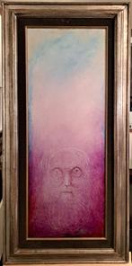 DE BOECK Felix "Zelfportret" 1977 olie op paneel, Antiek en Kunst, Ophalen