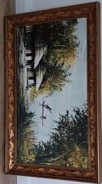 GESIGNEERD SCHILDERIJ CONGO, Antiquités & Art, Art | Peinture | Classique, Enlèvement