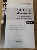Qcm illustrés d'anatomie.(générale, tête et cou, bassin), Ophalen of Verzenden, Zo goed als nieuw