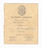 scouting jamboree 1963 ID kaart Belgisch contingent, Ophalen of Verzenden