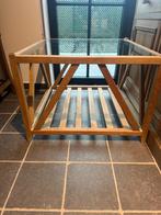 eiken salon tafel 90x90, Huis en Inrichting, Ophalen, Gebruikt, 50 tot 100 cm, Eikenhout