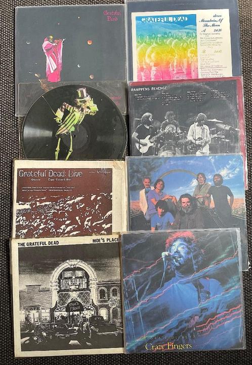14 VINYLES 33T de GRATEFUL DEAD dont 5 doubles et un coffre, Cd's en Dvd's, Vinyl | Rock, Gebruikt, Ophalen