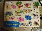 houten inlegpuzzel dieren, Ophalen of Verzenden, Zo goed als nieuw, Van hout