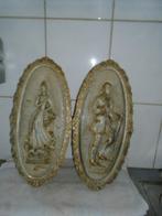 Vintage wanddecoratie 2 stuks, Ophalen, Gebruikt