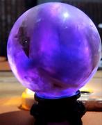 Amethist bol 61 mm – spirituele steen – rust & bescherming –, Enlèvement ou Envoi
