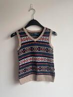 Ralph Lauren Fair Isle Vintage Knit spencer debardeur - XS, Enlèvement ou Envoi, Comme neuf, Beige