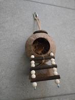 Maison Nobby Coconut avec échelle 31 x 11,5 cm, Animaux & Accessoires, Oiseaux | Accessoires, Enlèvement, Comme neuf, Accessoires pour cage