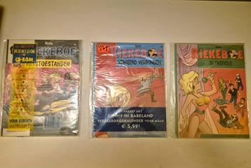 3 x gesealde kiekeboe album met bundels, speelkaarten,pc-rom beschikbaar voor biedingen