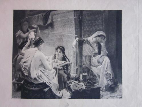 Gery-Bichard Paul Leroy Scène de Harem Pénélope 1894 gravure, Antiquités & Art, Art | Eaux-fortes & Gravures, Enlèvement ou Envoi
