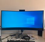 HP E34m G4 WQHD curved monitor 3440 x 1440, Informatique & Logiciels, Comme neuf, 3 à 5 ms, Gaming, Thunderbolt