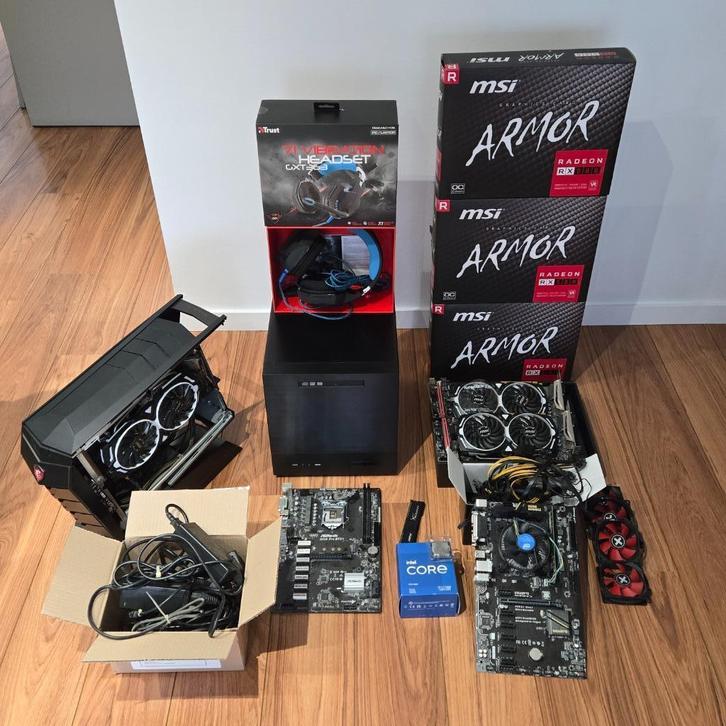 Pc onderdelen., Computers en Software, Desktop Pc's, Gebruikt, 3 tot 4 Ghz, 8 GB, Met videokaart, Gaming, Ophalen