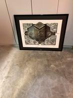 Abstacte itho  mooi  intacte kader 75/95, Antiek en Kunst, Ophalen