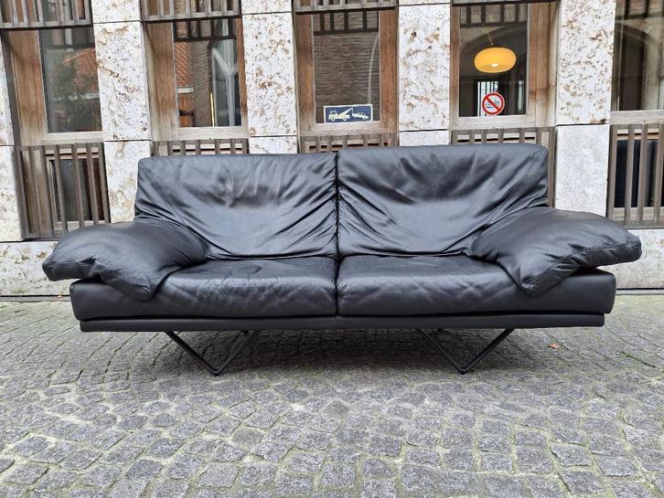 Durlet Cornelius 3-zitbank, Huis en Inrichting, Zetels | Complete zithoeken, Gebruikt, Leer, Metaal, Ophalen