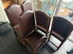 Antiek massief eiken stoelen (8), Huis en Inrichting, Stoelen, Ophalen, Gebruikt, Bruin, Vijf, Zes of meer stoelen